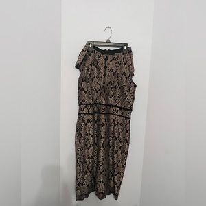 Black & Champagne dinner dress